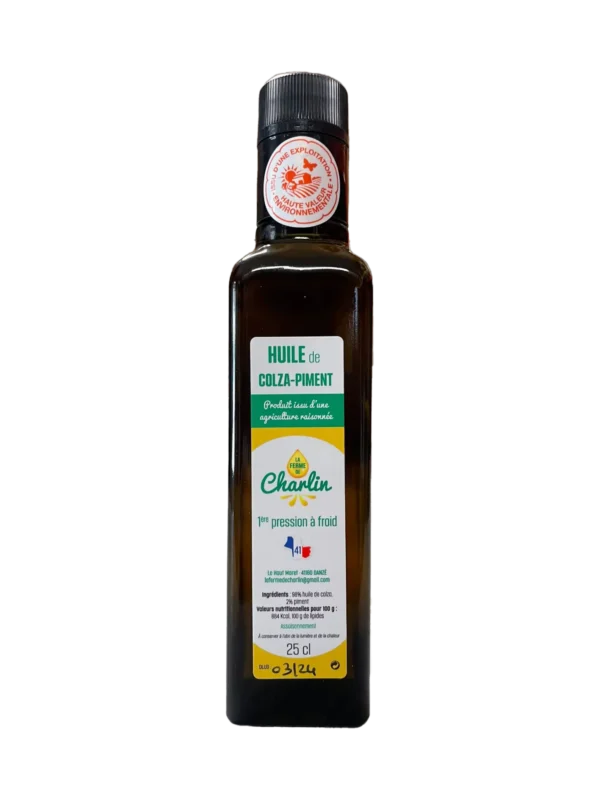 Huile colza piment 25cl